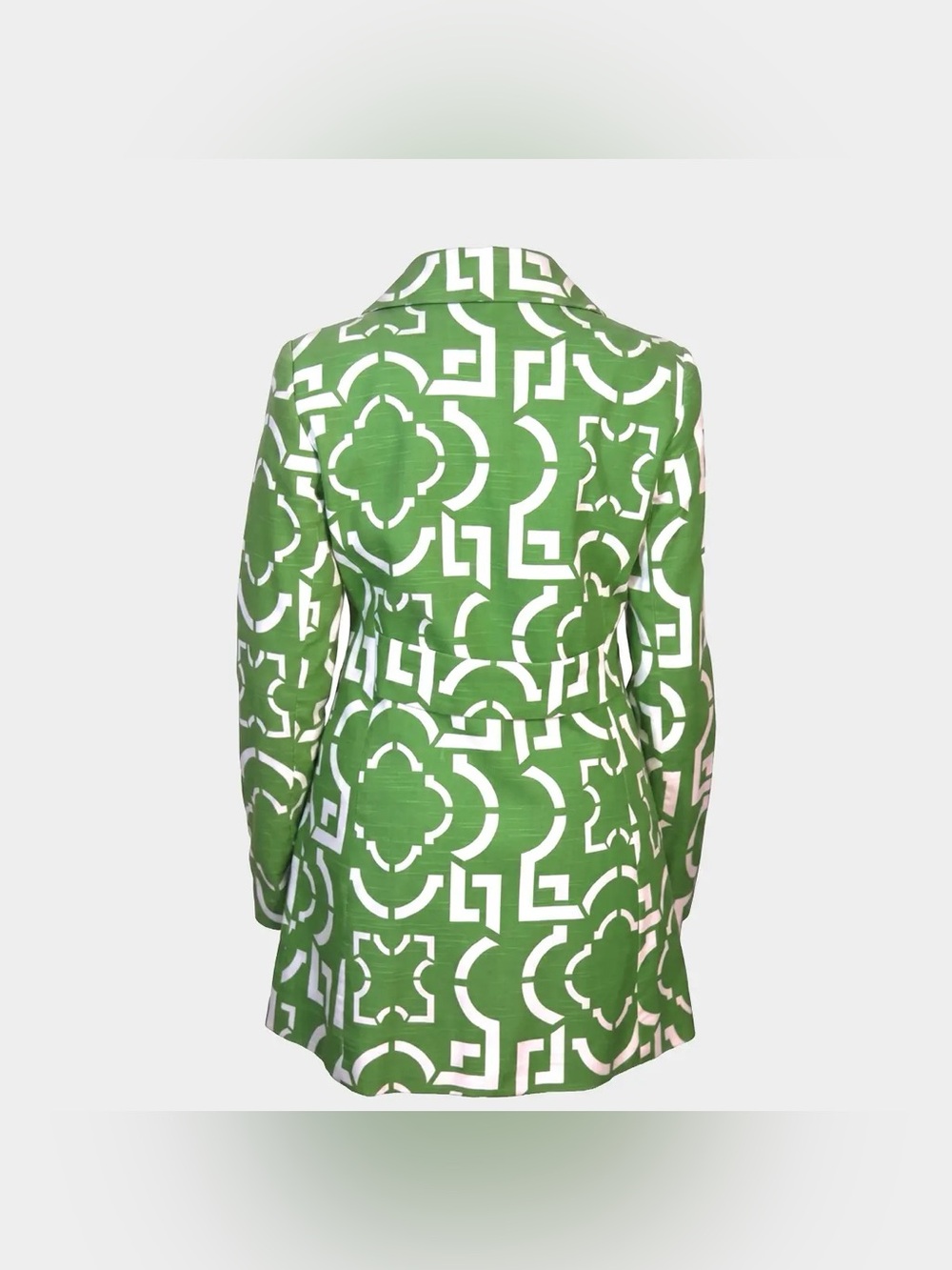 Skirtin Around Retro Geometric Print Blazer Size 8 - Picture 3 of 6